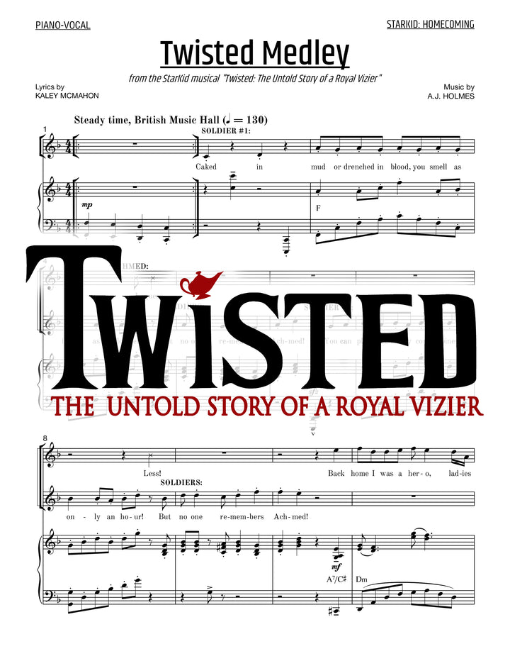 Twisted - Sheet Music - StarKid Homecoming Medley