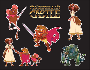 Cinderella's Castle Sticker Set 1