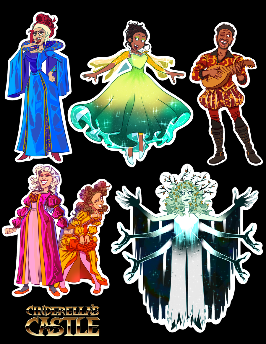 Cinderella's Castle Sticker Set 2