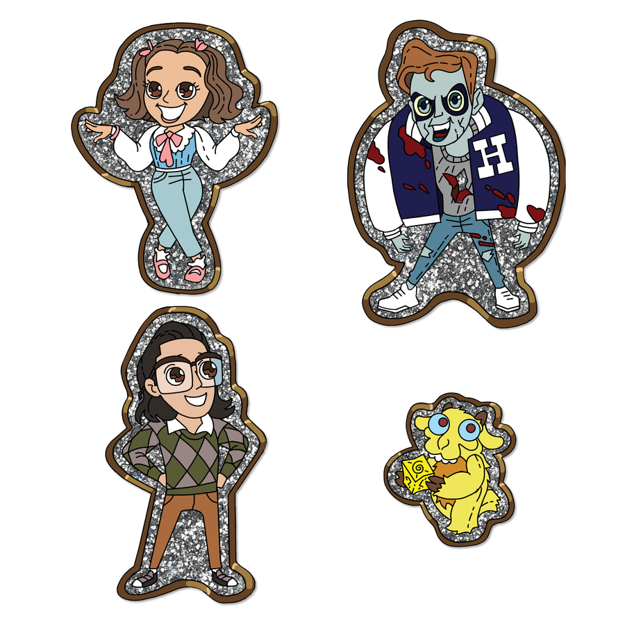 'Nerdy Prudes Must Die' Pin Set