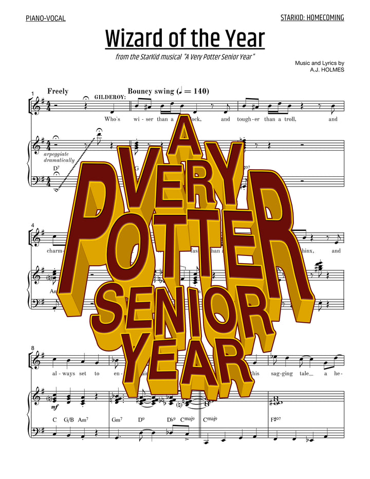 A Very Potter Senior Year - Sheet Music - Gilderoy!