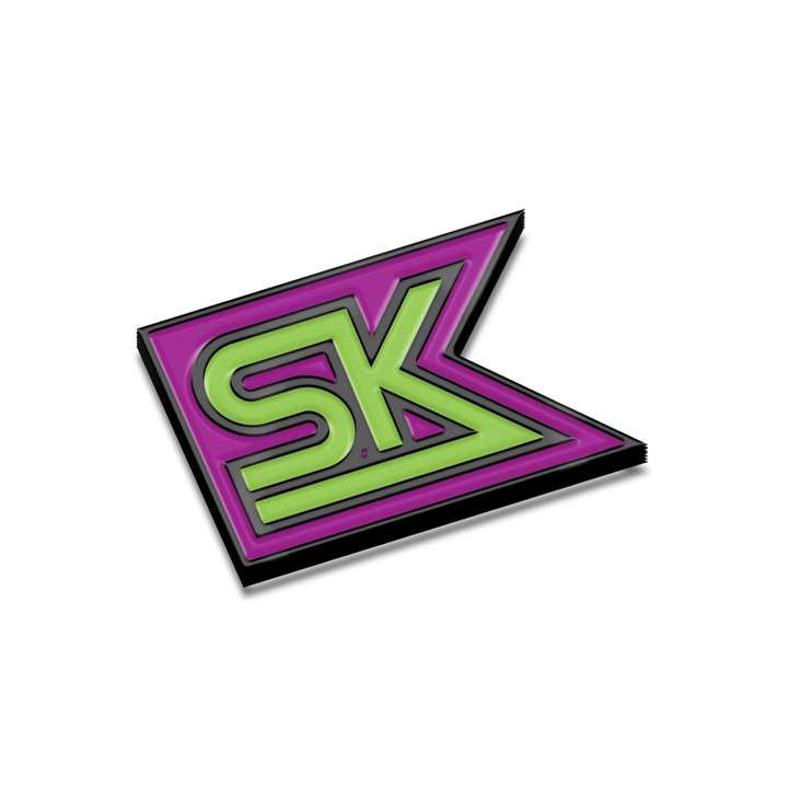Black Friday - StarKid Purple and Green SK Flag Enamel Pin