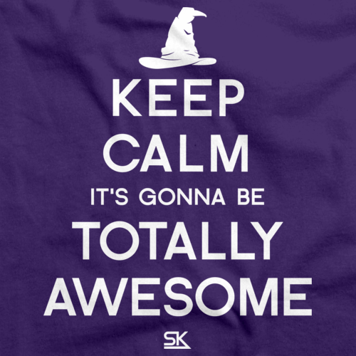 Keep Calm It's Gonna Be Totally Awesome Purple art preview