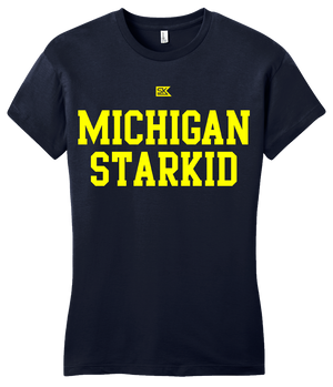 Girly Navy Michigan Starkid T-shirt