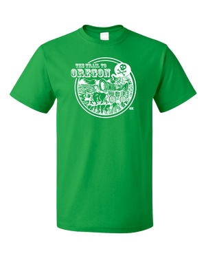 Standard Green StarKid Trail to Oregon Happy Trails  T-shirt